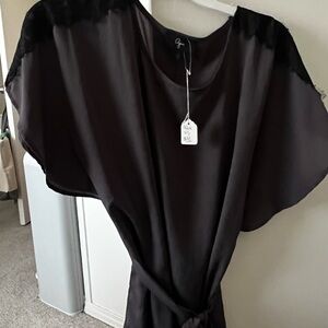 Elegant Black Sheer Dress